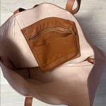 Cuyana Ash Monogramed Tan Leather Shoulder Bag Photo 9