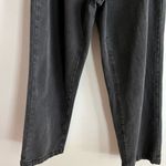 JustFab  High Rise Paperbag Waist Jeans Black Tapered Mom Fit Size 31 Photo 3