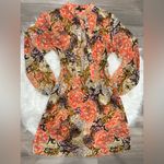 Ralph Lauren  Multicolor Floral Long Sleeve Dress Size 14P Photo 2
