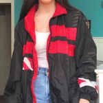 Active Elements Vintage 80s Red and Black Windbreaker Photo 0