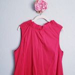 Anthropologie 1901 High Neck Big Bow Sleeveless Red Shift Dress Photo 2