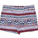 Loft Floral Casual Shorts Red,Blue, white size 6 Photo 0
