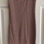 Gap Y2K Women's Striped Tank Dress Fitted ribbed Midi Dress Large Summer Photo 0