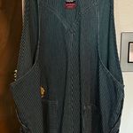 Disney  Vintage Overall Shorts The Pooh Winnie Denim XL Photo 1