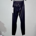 Lululemon Align High Rise Pants Leggings Shine Radiant Foil Black Size 2 NWT Photo 5