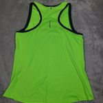 Nike  Dri Fit Womem's Solid Neon Green Razorback Tank Top‎ Size Large Photo 7