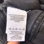 Free People  Black Denim Lace Up Pencil Skirt Size 8 Photo 2