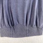 Lane Bryant  LIVI 18 / 20 French Terry Sweatshirt Cropped Wide Banded Hem Blue Photo 3