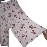 Free People  Women's crossed paths printed wide leg culottes pants SIZE M Photo 1