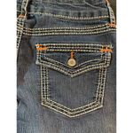 Bongo  Jeans Size 7 Women's Boot Cut Embroidered Blue Denim Y2K Festival Western‎ Photo 11