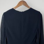 C/MEO COLLECTIVE  Black Sheer Sleeve Peplum Blouse Size L NWT‎ Photo 8