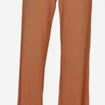 Mate the Label  Brown Thermal‎ Knit Organic Cotton Wide Leg Pants Photo 0