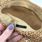 J. Crew Women's Straw Woven Textured Floppy‎ Sun Shade Hat Tan Size Medium Photo 7