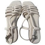 Seychelles Anthropologie White Strappy Sandals Size 10 Memory Foam Womens Knotty Photo 0