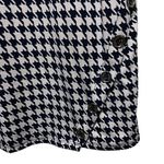 Michael Kors  Shift Medium Dress Check Houndstooth Print Jersey Knit Black White Photo 3