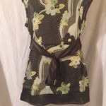 Speechless Cute Top Xl Brn Flowers Yellow/Crm/Grn Photo 2