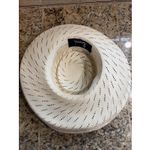 Vintage VTG Sonni San Francisco Wide Brim Straw Sun Derby Church Easter Hat Tan Photo 10