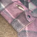 BLANK NYC Cabin Fever Shacket Pink Multi Plaid Small Photo 5