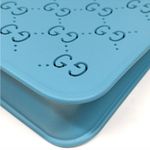 Gucci Blue Perforated Rubber Tote Bag with COA EUC Photo 6