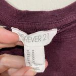 Forever 21  cropped maroon medium short sleeve T Photo 3