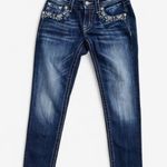 Miss Me Early 2010s Blue Bling Signature Crop Skinny Jeans Photo 1