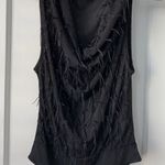 ZARA Black Fringe Bodysuit Photo 3