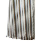 ONIA  Grace Sleeveless Striped Wrap‎ Maxi Dress Coverup in Cream Tan Blue, Small Photo 6