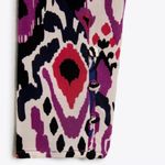 ZARA  Abstract Print‎ Mock Neck Long-Sleeve Crop Top Size Small Pink Purple Blue Photo 5
