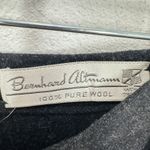 Bernhard Altmann Vintage 100% Pure Wool A Line Midi Skirt Charcoal Gray Size 24 Photo 3