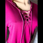 Gypsies & Moondust - Burgundy, Lace-Up Hoodie Photo 3