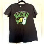 Fanatics Milwaukee Bucks Black Short Sleeve Tee Shirt Top Size Medium 2021 Photo 0