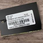 Badgley Mischka NWT convertible Crossbody Purse Bag w/Diamond Quilting; Plum Photo 6