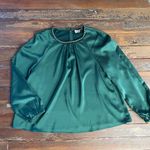 Tuckernuck  Rainforest Green Adah Satin Blouse & Erin Pants - Sz L ❤️🎀 Photo 14