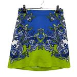 EP Pro Golf Skort Womens 2 Blue Green Paisley Print Side Zip Pockets Photo 0