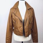Bongo Moto Brown Jacket Size M Photo 1