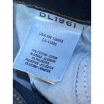 DL1961  Dark Blue Frayed Raw Hem Bootcut Denim High Rise Flare Jeans Pants Sz 27 Photo 3