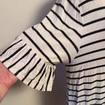 Philosophy Black and White 3/4 Sleeve Boxy Tunic Photo 4