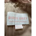 Birdy Grey Champagne Beige Nude Full-Length Tulle Gown Pleated Bodice XL Photo 5