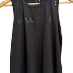 Peloton  Black Sleeveless‎ Athletic Tank Top Women's Size S Perforated Detail Photo 0