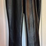 Wild Fable black faux leather pants with front slit from target. Worn once Photo 1