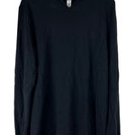 Hanro Womens Long Sleeve Pajama Lounge Top Size M Black V Photo 0