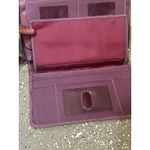 Guano Tong Genuine Leather Wallet Maroon Trifold RFID Organizer Zip Pocket Red Photo 9