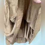 Mustard Seed  Brown Smocked Puff Sleeve Dress Size Medium Photo 3