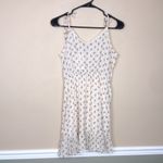 Romwe NWT  Women’s Floral Print Tie Shoulder Defined Waist Ruffle Hem Mini Dress Photo 4