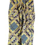 Burton  Lucky Snow Pants Dryride Durashell Abstract Relaxed Nylon Yellow Blue S Photo 0