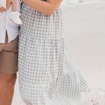 Gingham Green MIDI Dress Photo 0