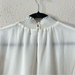 Aritzia Wilfred Valencia Blouse in White Size S Long Sleeve Chiffon Photo 8