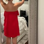 Amanda Uprichard Vibrant Red Strapless Dress Photo 2