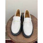 Maje NWT  White Leather Platform Loafers Chunky Lug Sole Women's Shoes Size 40 Photo 10