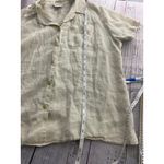Jordan Vintage  Linen Shirt Womens 18W Button Front Pocket Collar Short Sleeves Photo 7